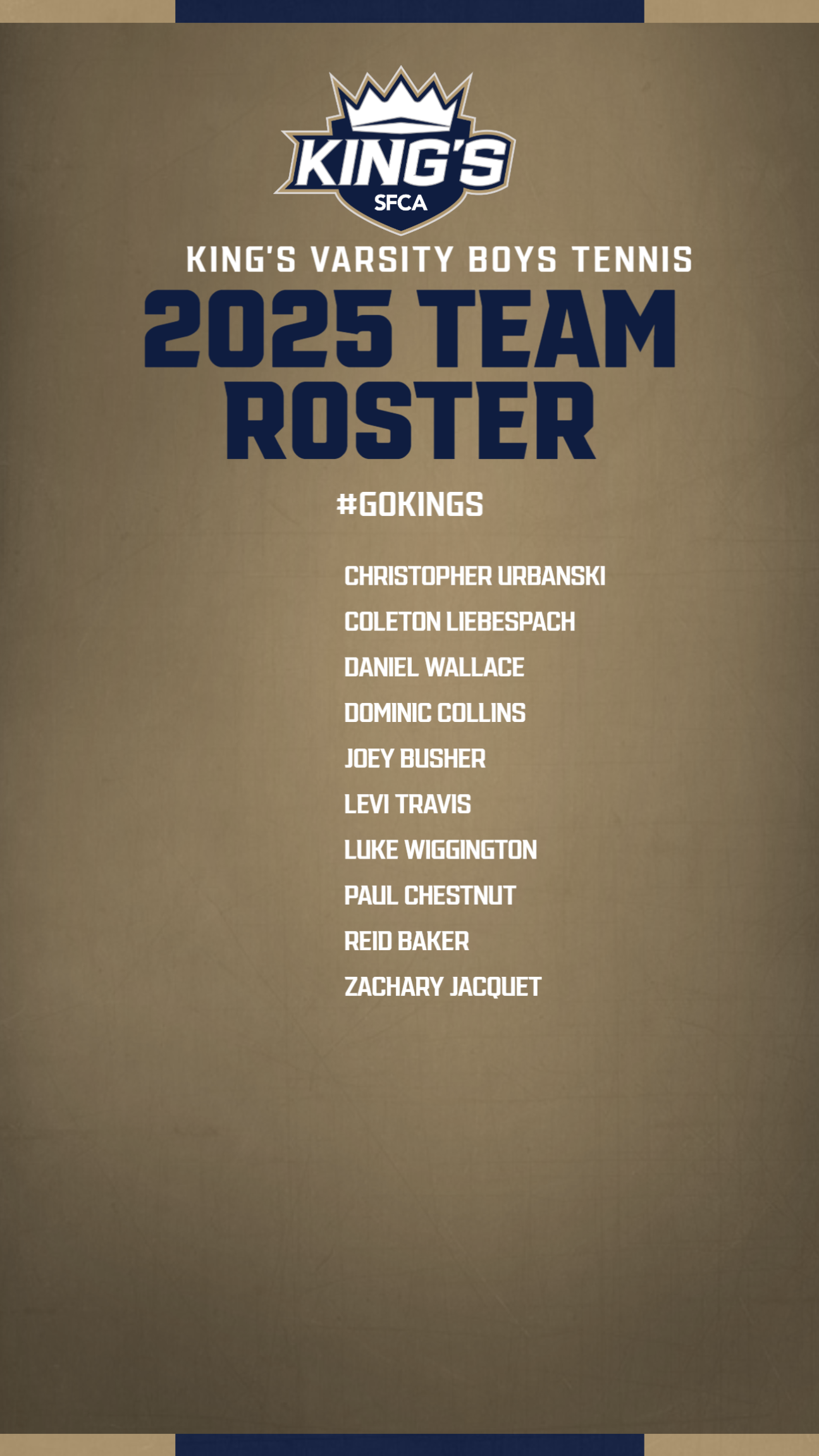 Roster coming soon